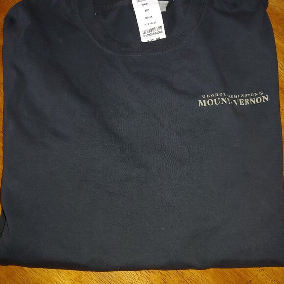 Mount Vernon  George Washington 100% Soft Cotton Long Sleeve Crew Neck Med - Picture 4 of 8